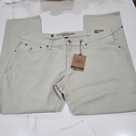 Polo Ralph Lauren Men's Size 40/32 Khaki Cotton Straight Leg Pants - Picture 2 of 16